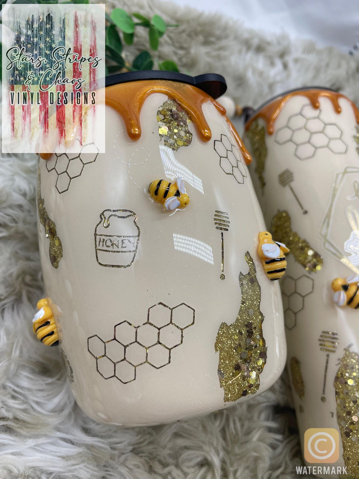Bee Kind Tumbler I Honey Drip I Bee Happy Tumbler