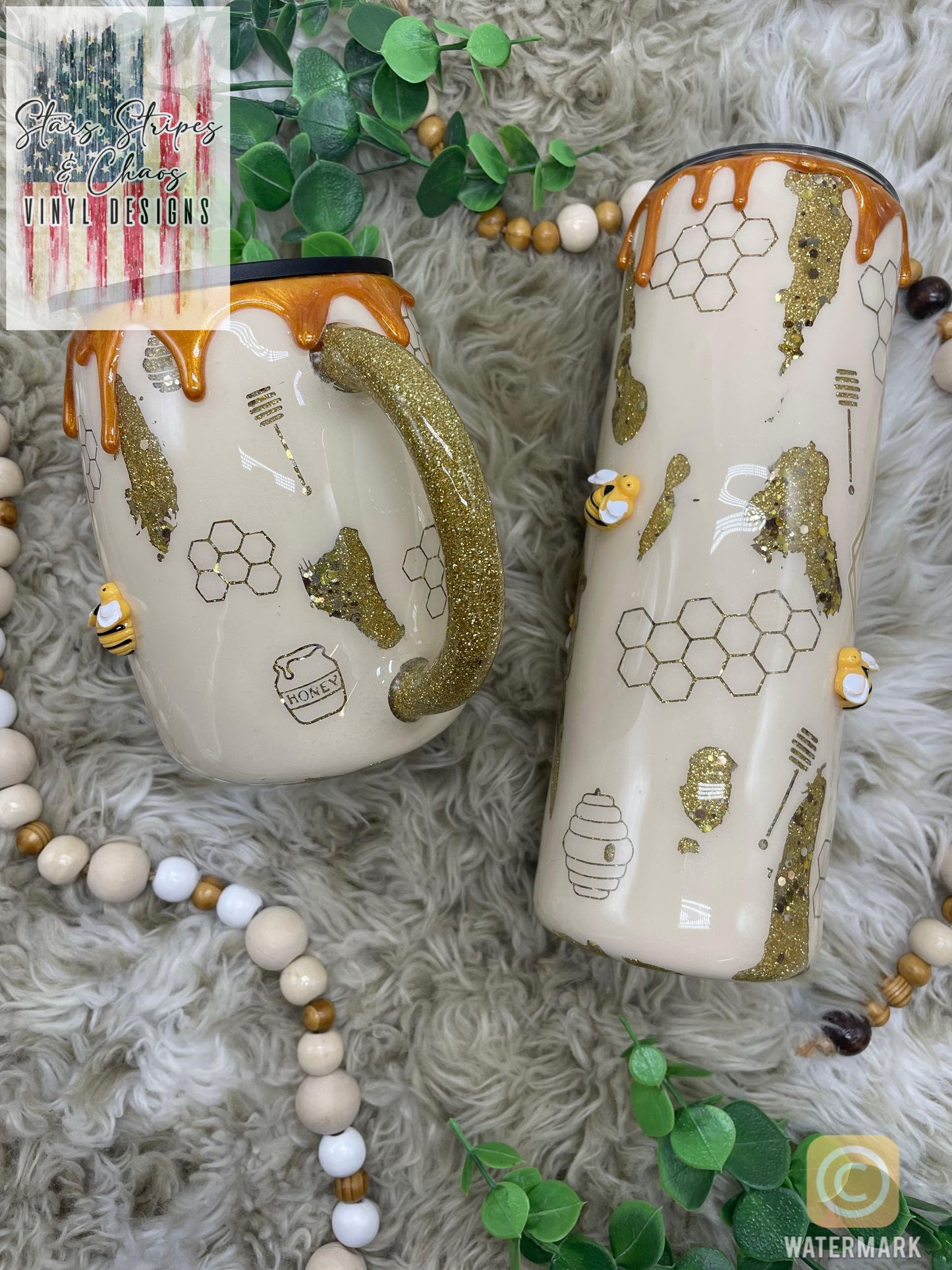 Bee Kind Tumbler I Honey Drip I Bee Happy Tumbler