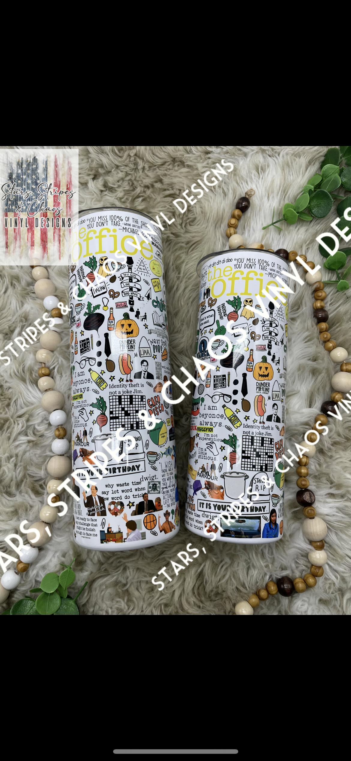 The Office theme tumbler