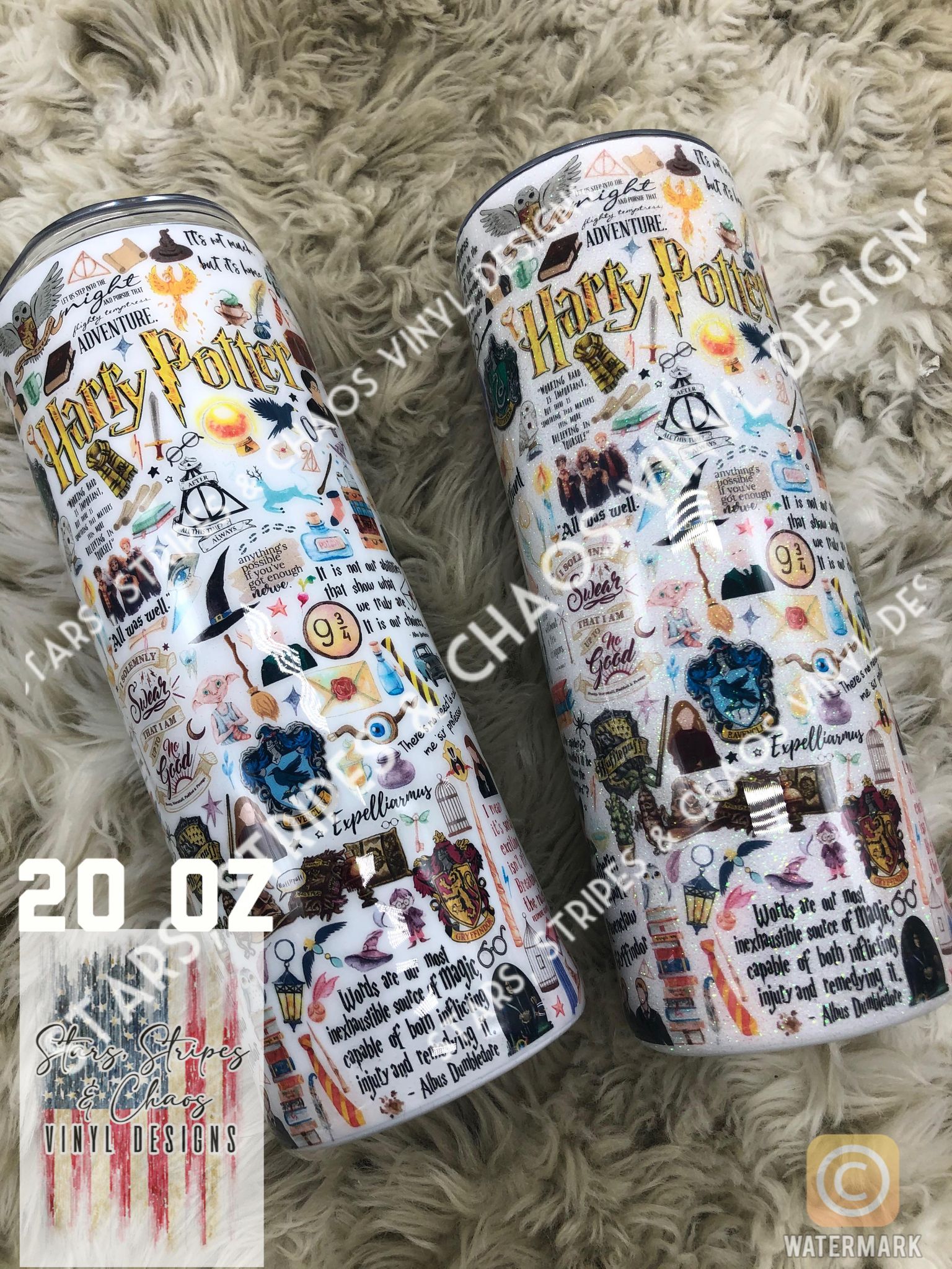 Harry Potter Collage theme tumbler – starsstripeschaos