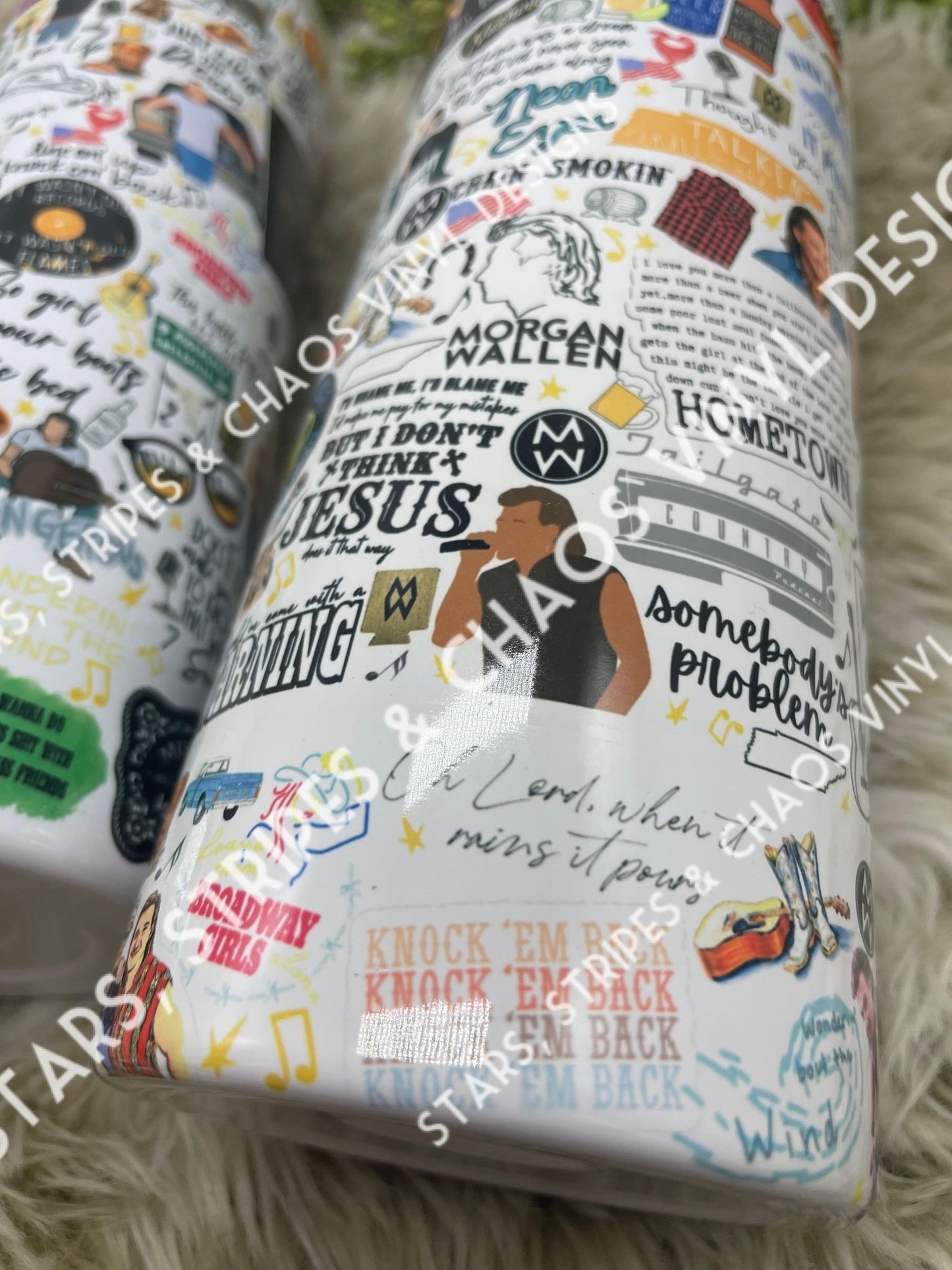 Morgan Wallen Collage Tumbler