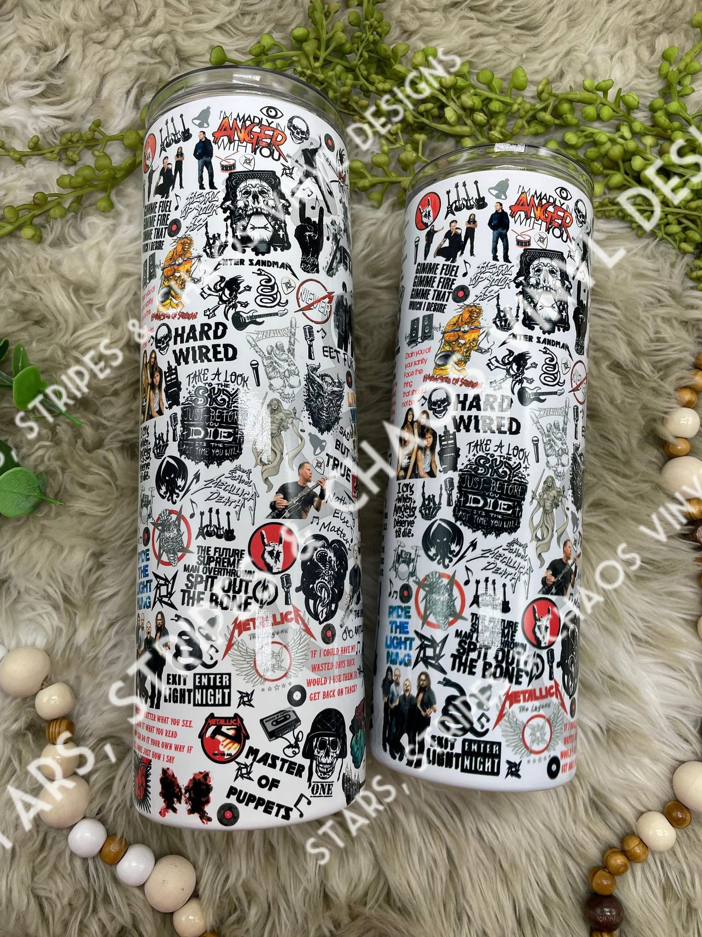 Metallica Collage Tumbler