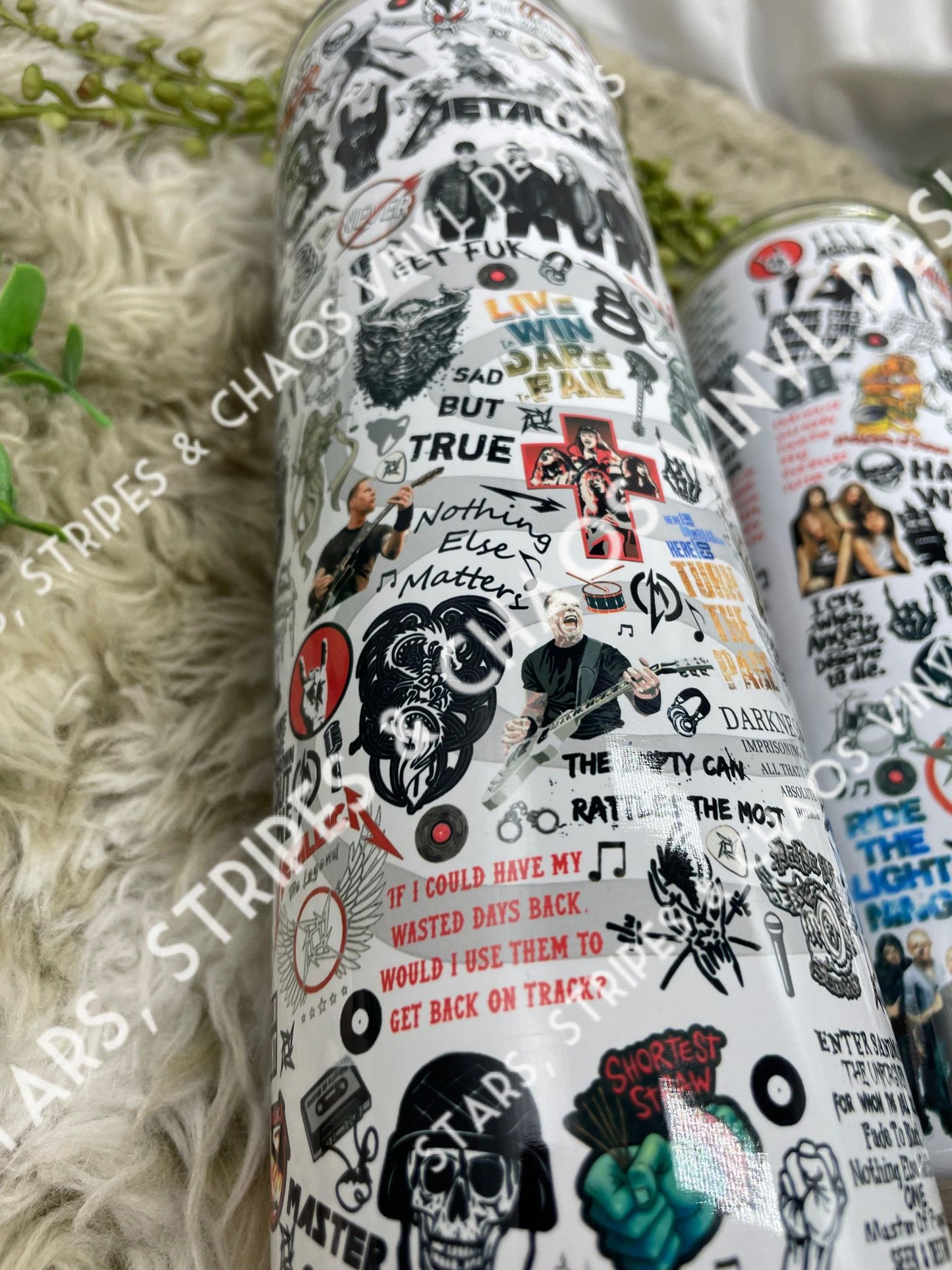 Metallica Collage Tumbler