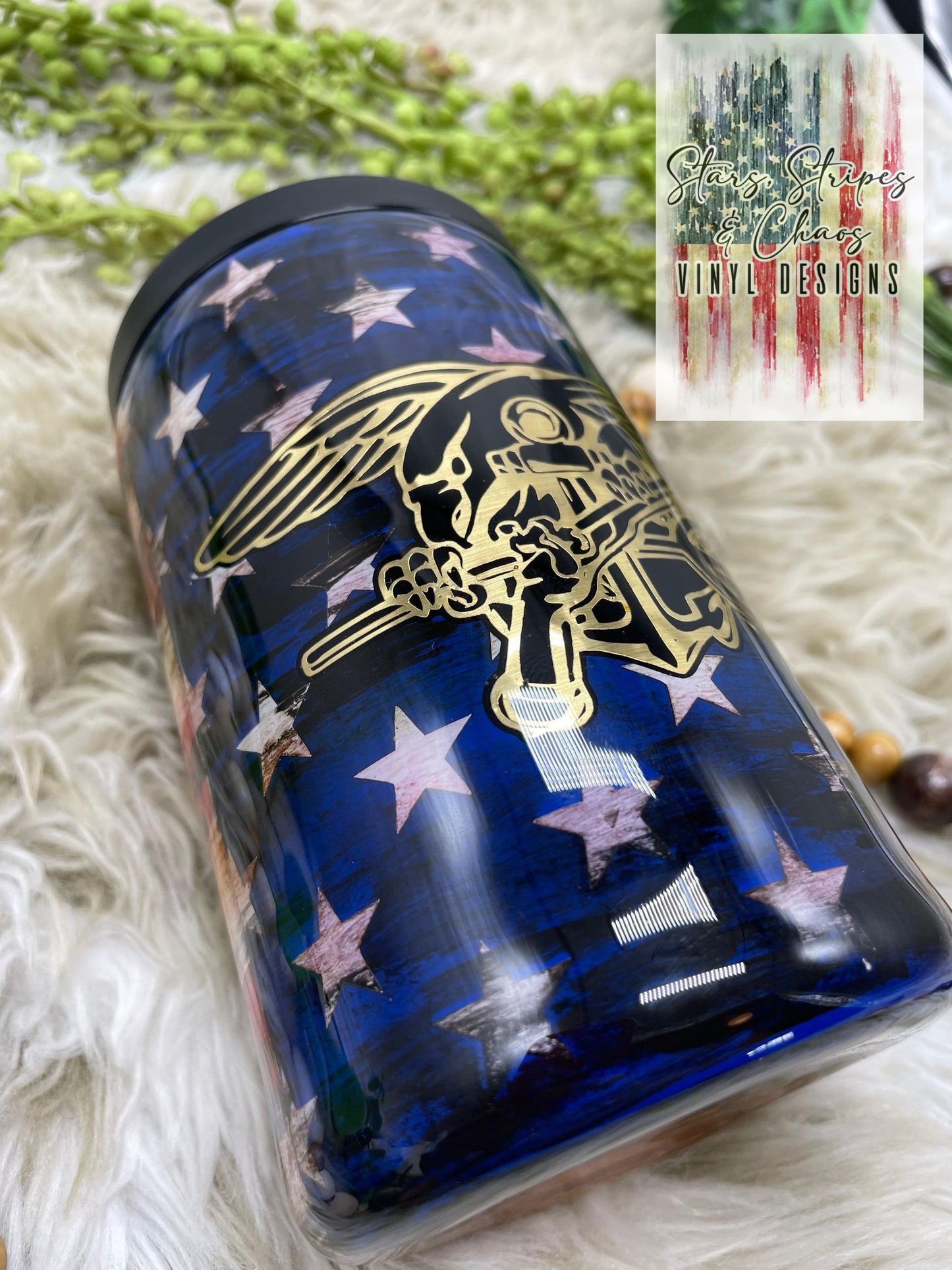 Military Seal Tumbler | American Flag Tumbler