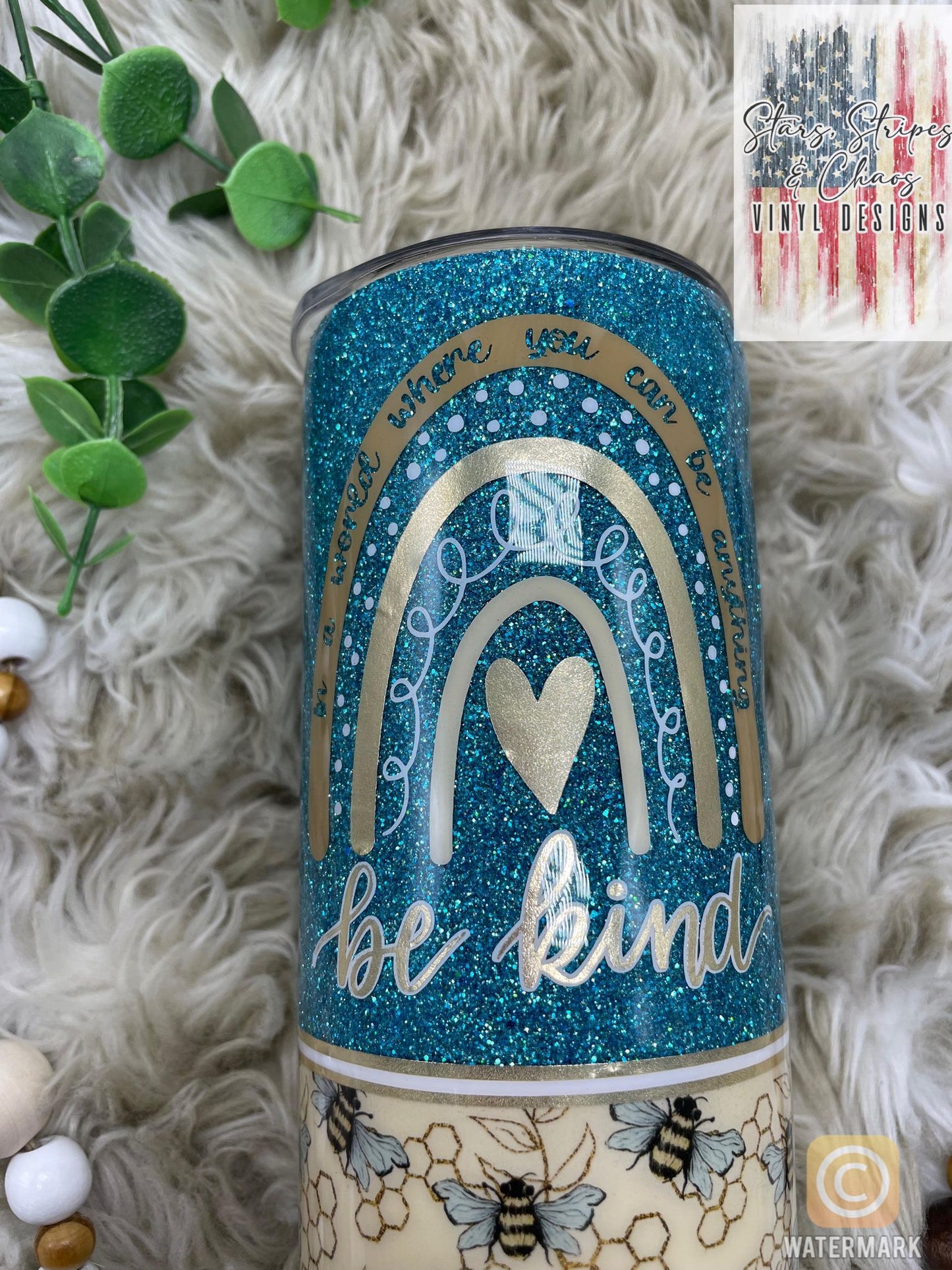 Be Kind Tumbler - In a world where you can be anything - Bee Tumbler