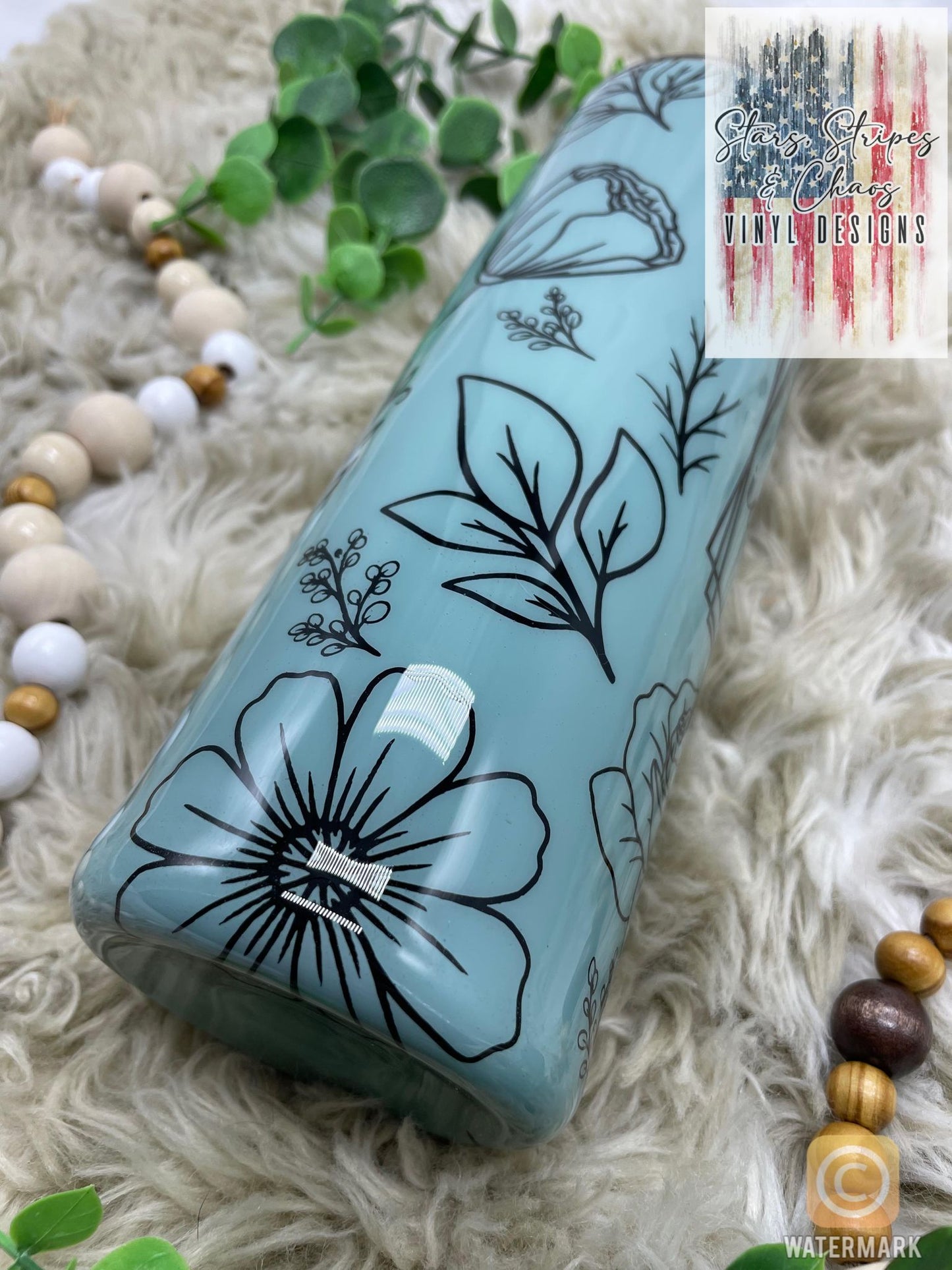 Feeling idgaf-ish Tumbler - Floral Tumbler