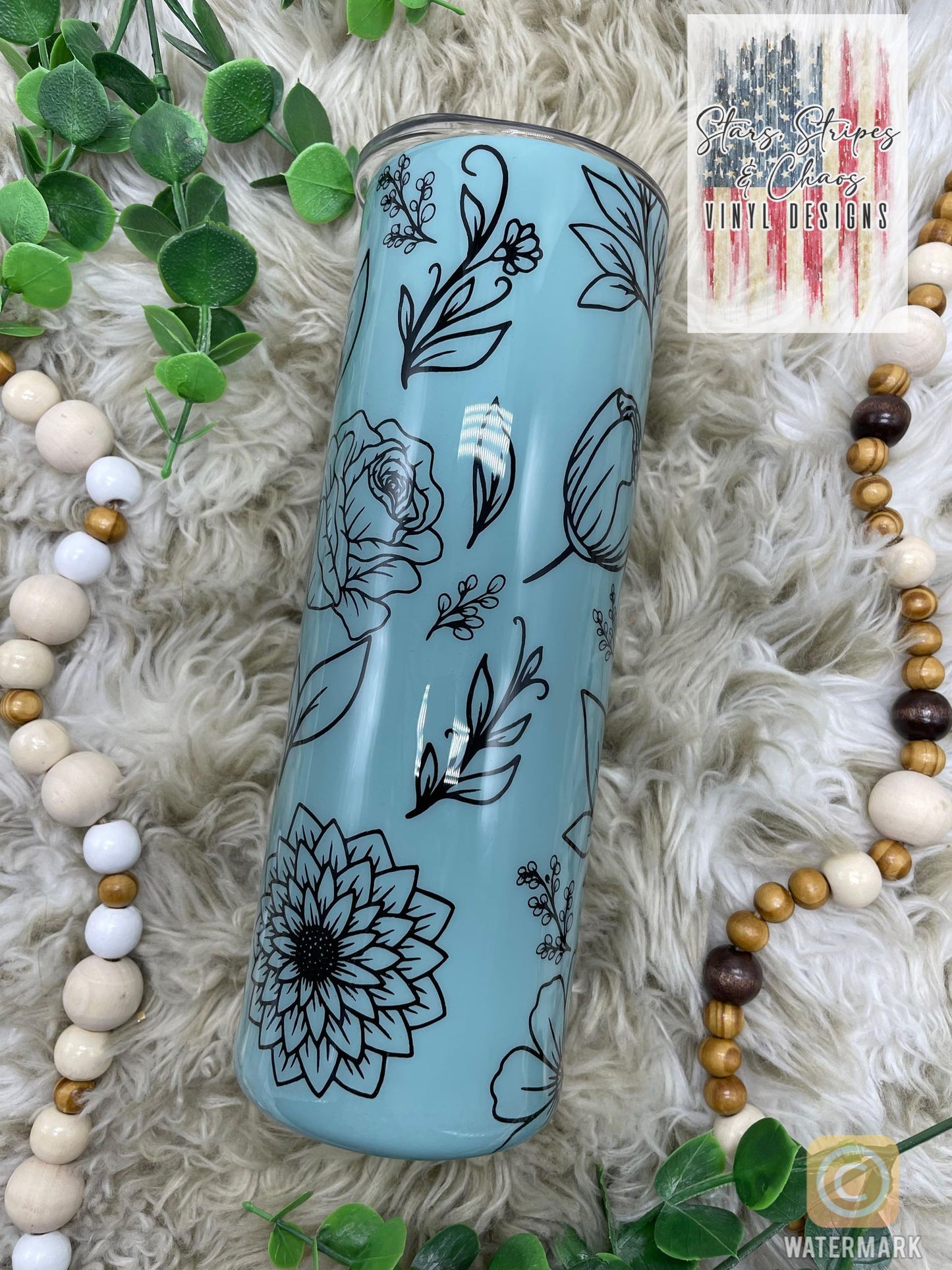 Feeling idgaf-ish Tumbler - Floral Tumbler