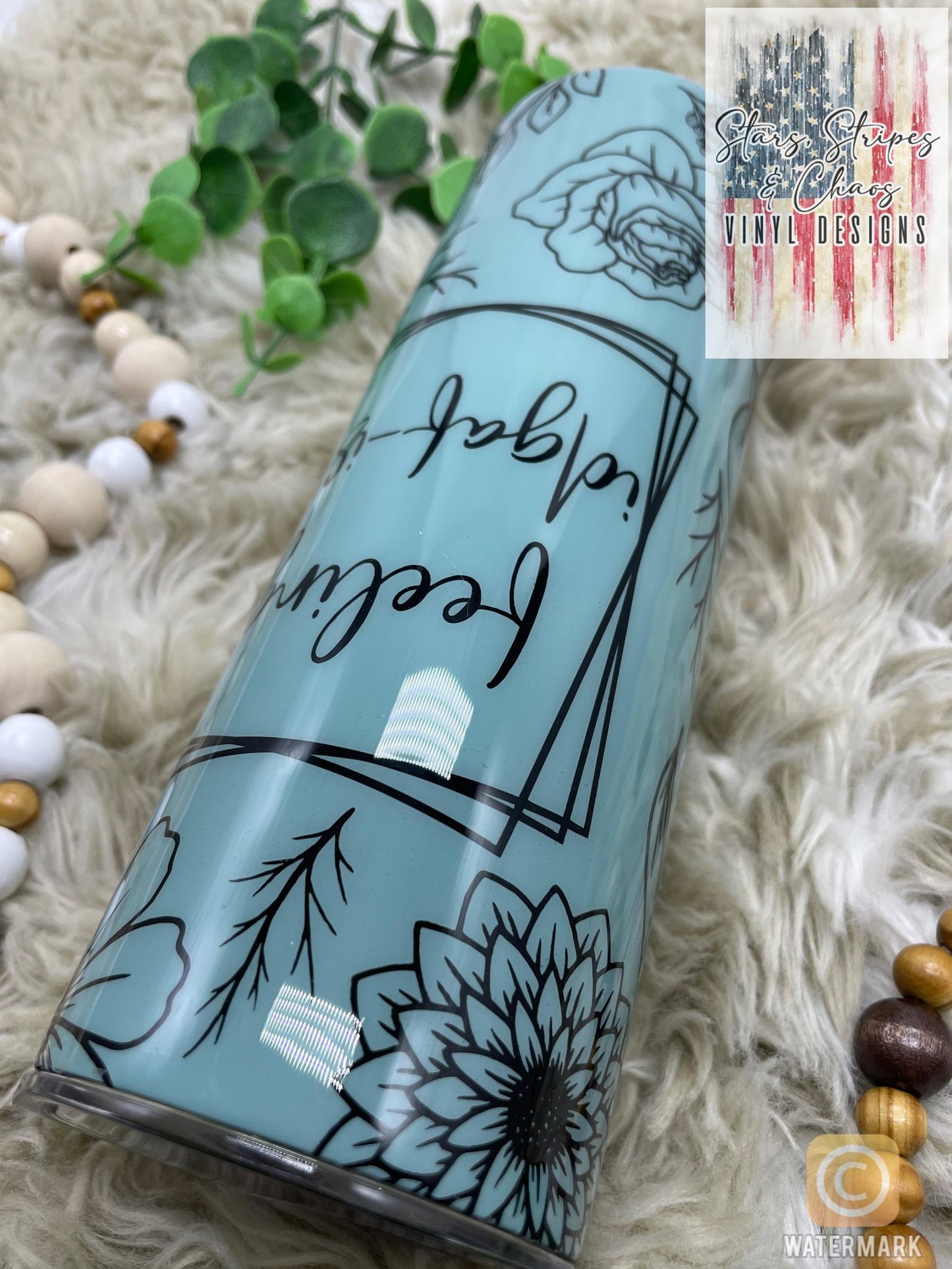 Feeling idgaf-ish Tumbler - Floral Tumbler