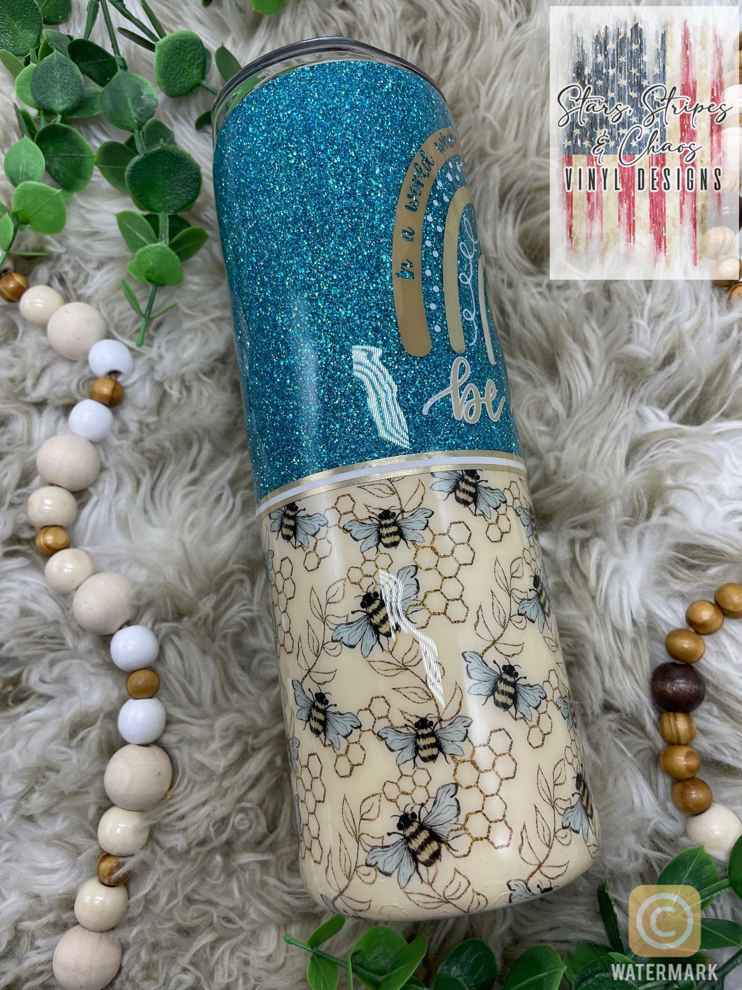 Be Kind Tumbler - In a world where you can be anything - Bee Tumbler
