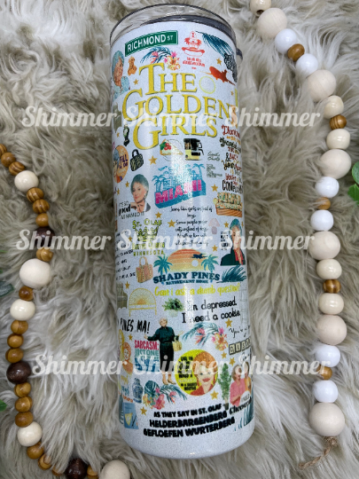 Golden Girls Collage theme tumbler
