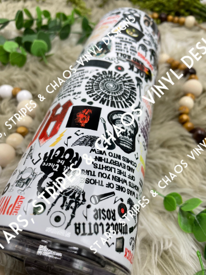 AC/DC Collage Tumbler
