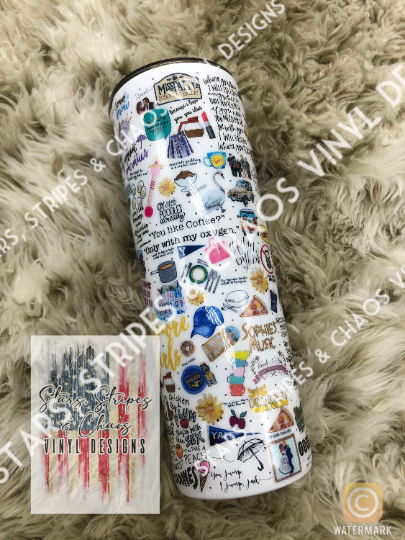 Gilmore Girls collage theme tumbler