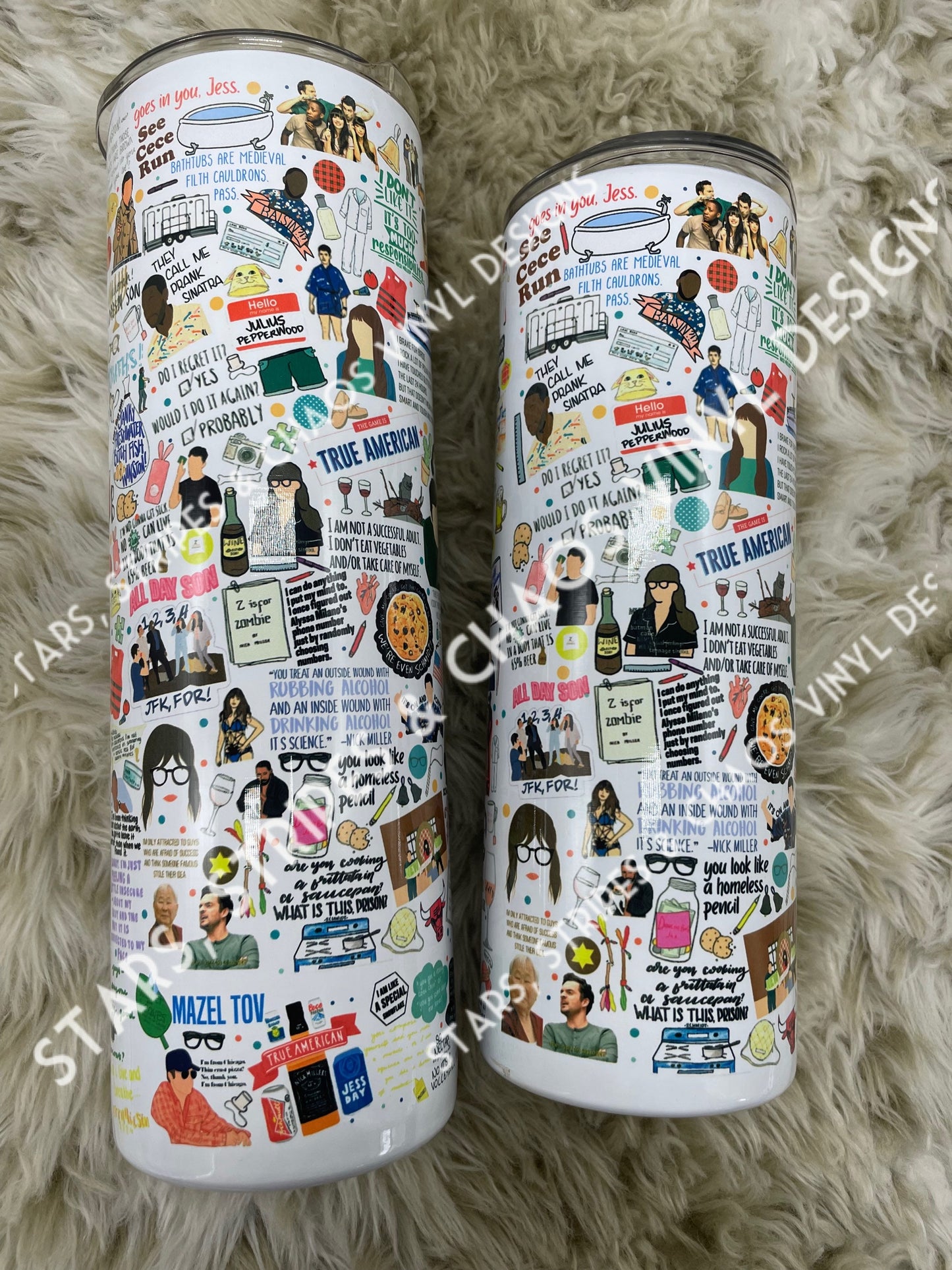 New Girl Theme Tumbler