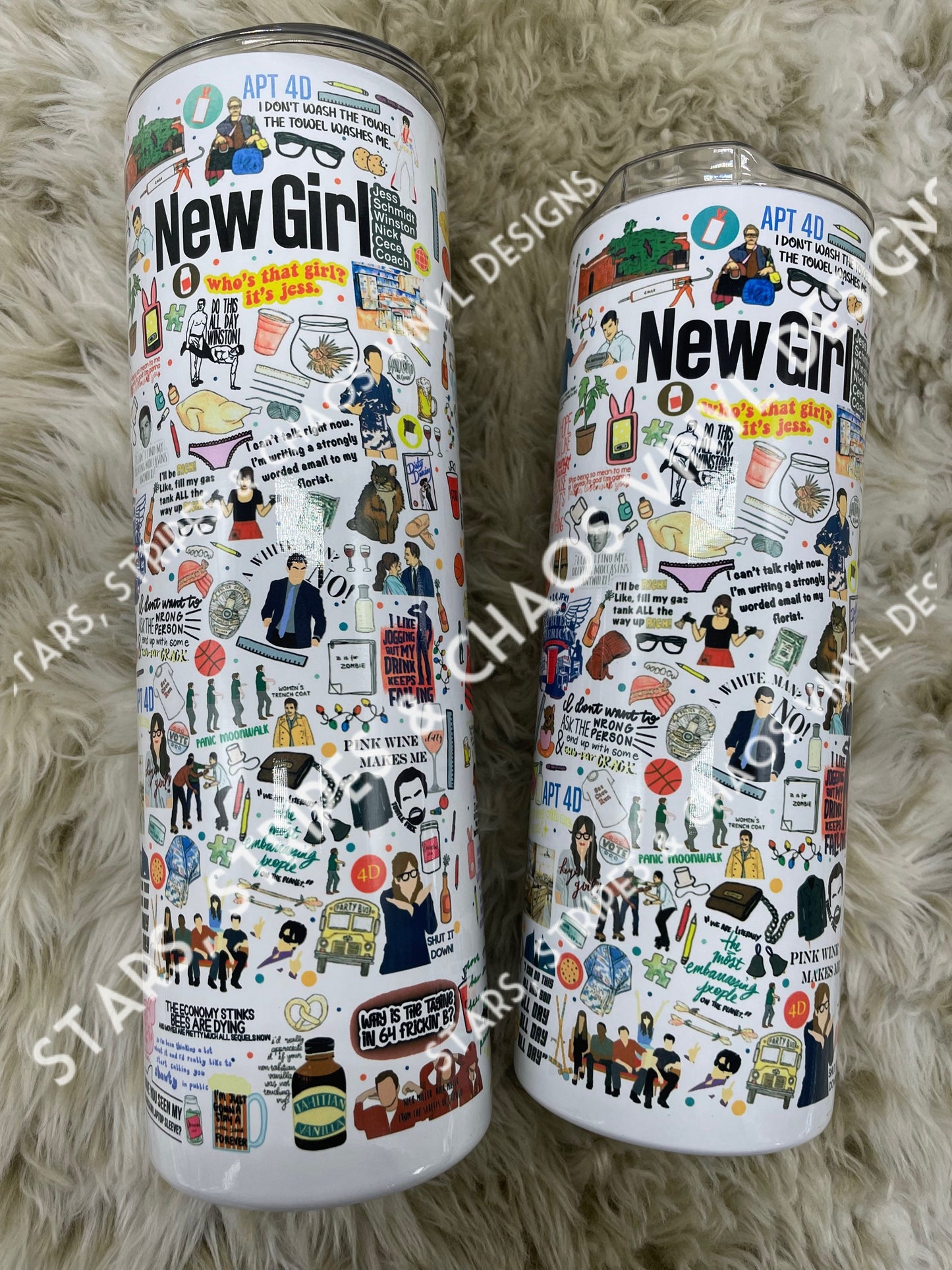 New Girl Theme Tumbler