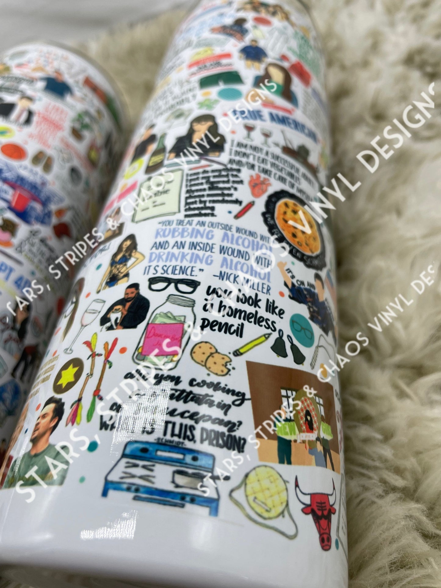 New Girl Theme Tumbler