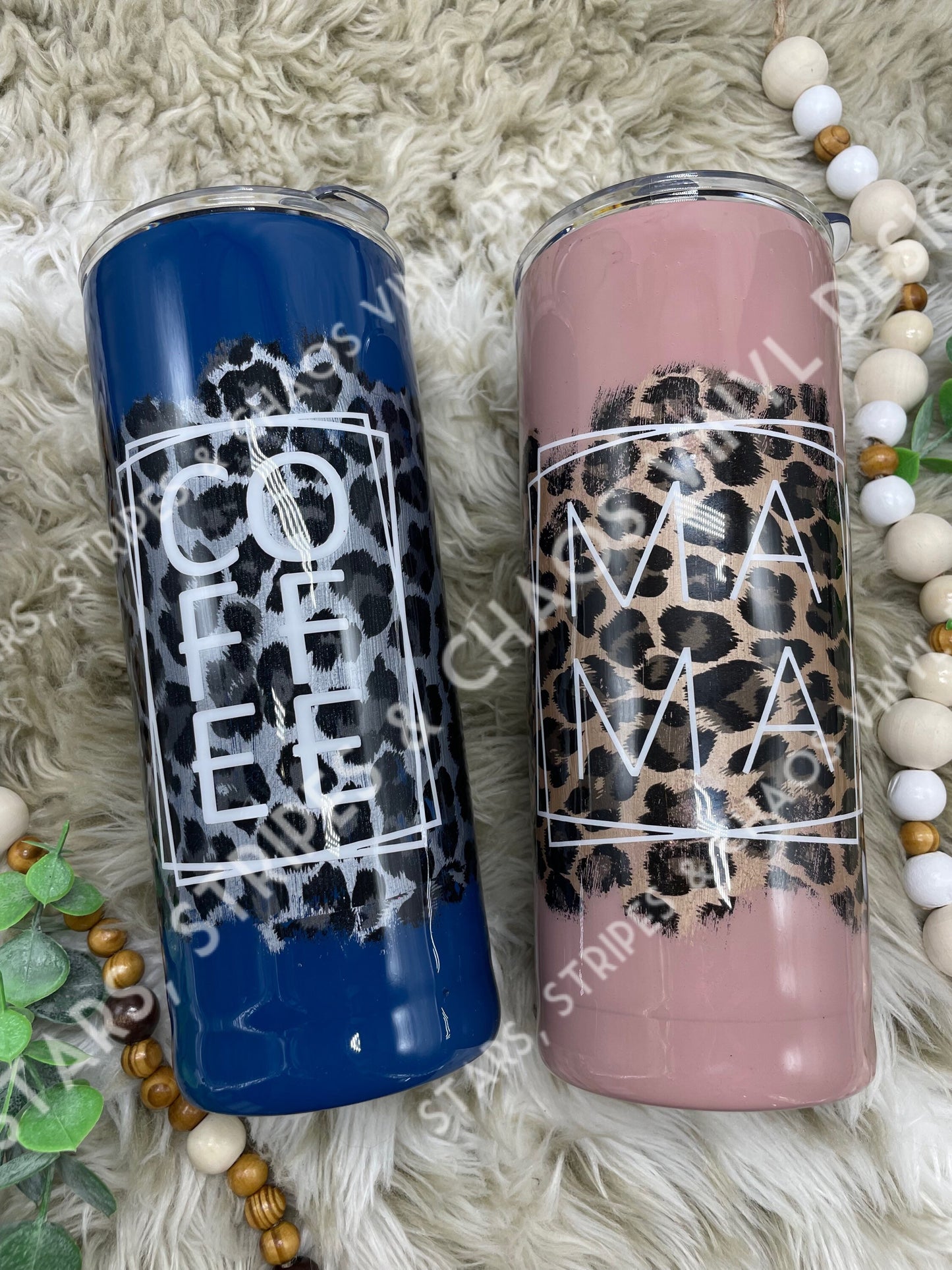 Mama tumbler | leopard print | coffee tumbler