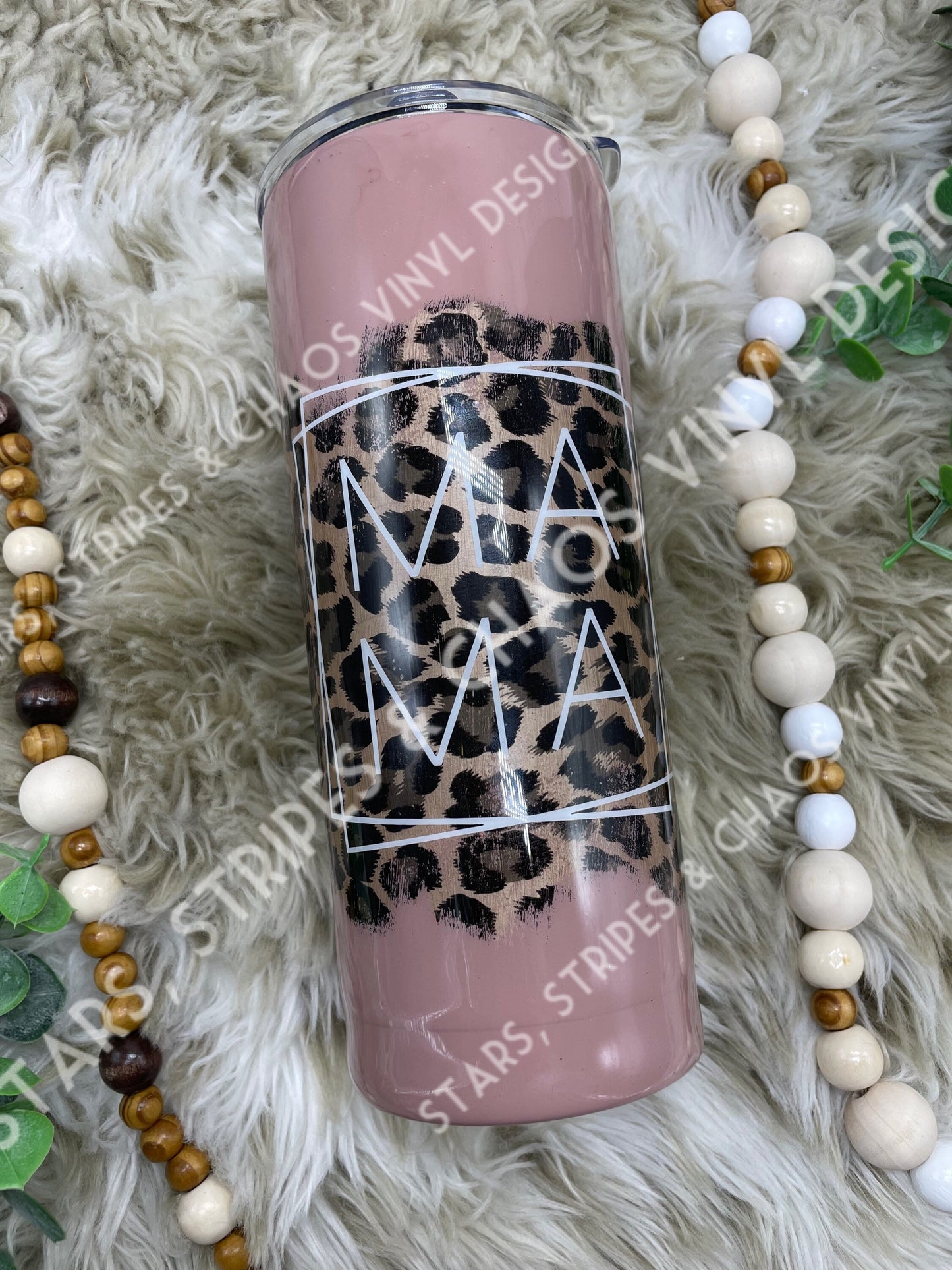 Mama tumbler | leopard print | coffee tumbler