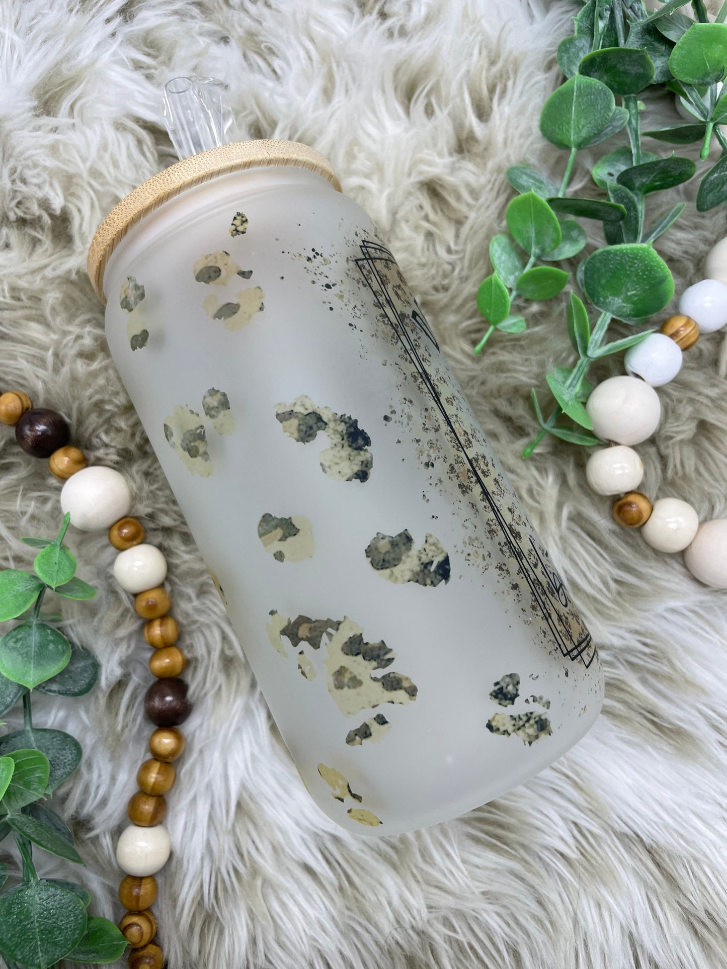 Dead inside but caffeinated | frosted glass