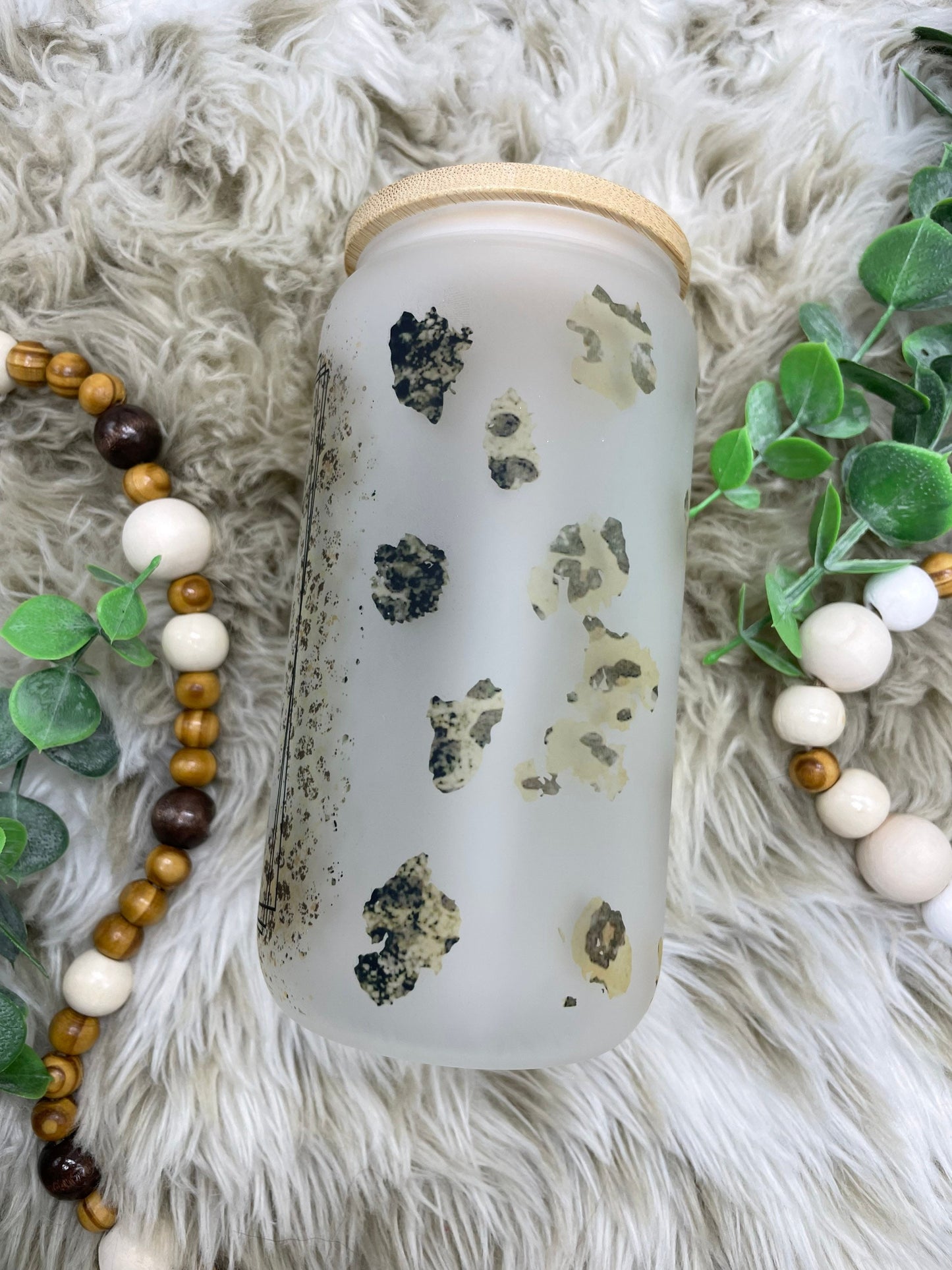 Dead inside but caffeinated | frosted glass