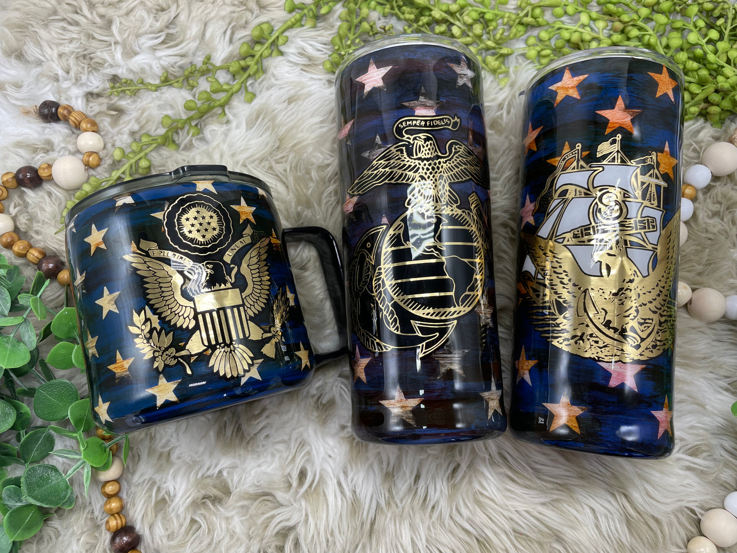 Military Seal Tumbler | American Flag Tumbler