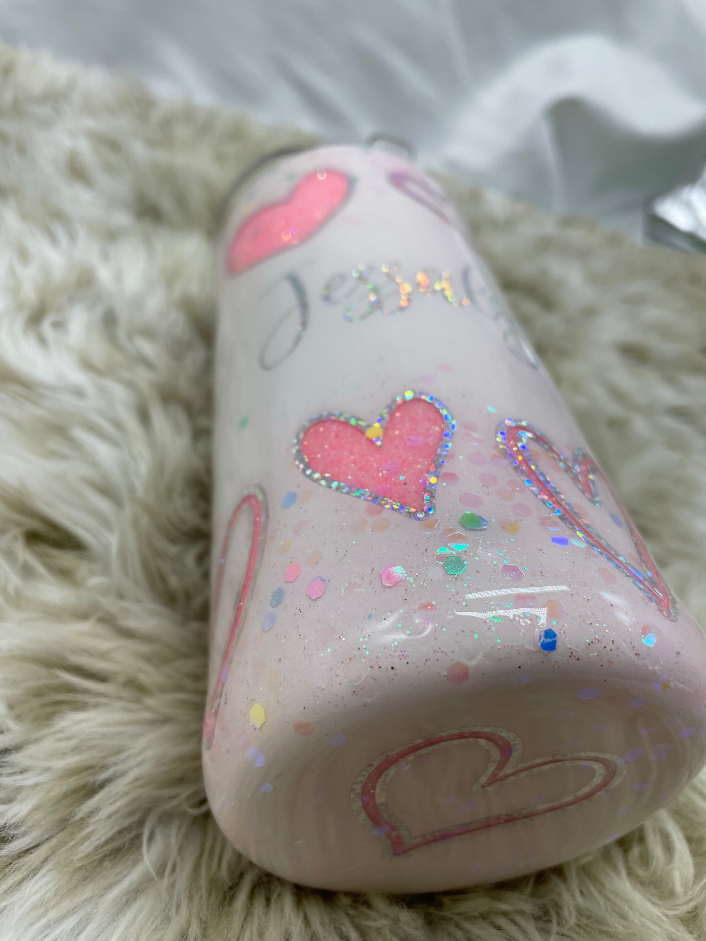 Heart peekaboo tumbler