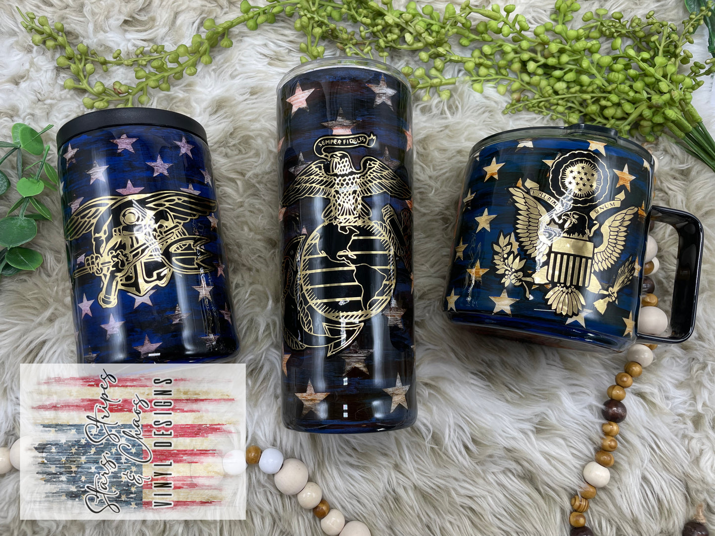 Military Seal Tumbler | American Flag Tumbler