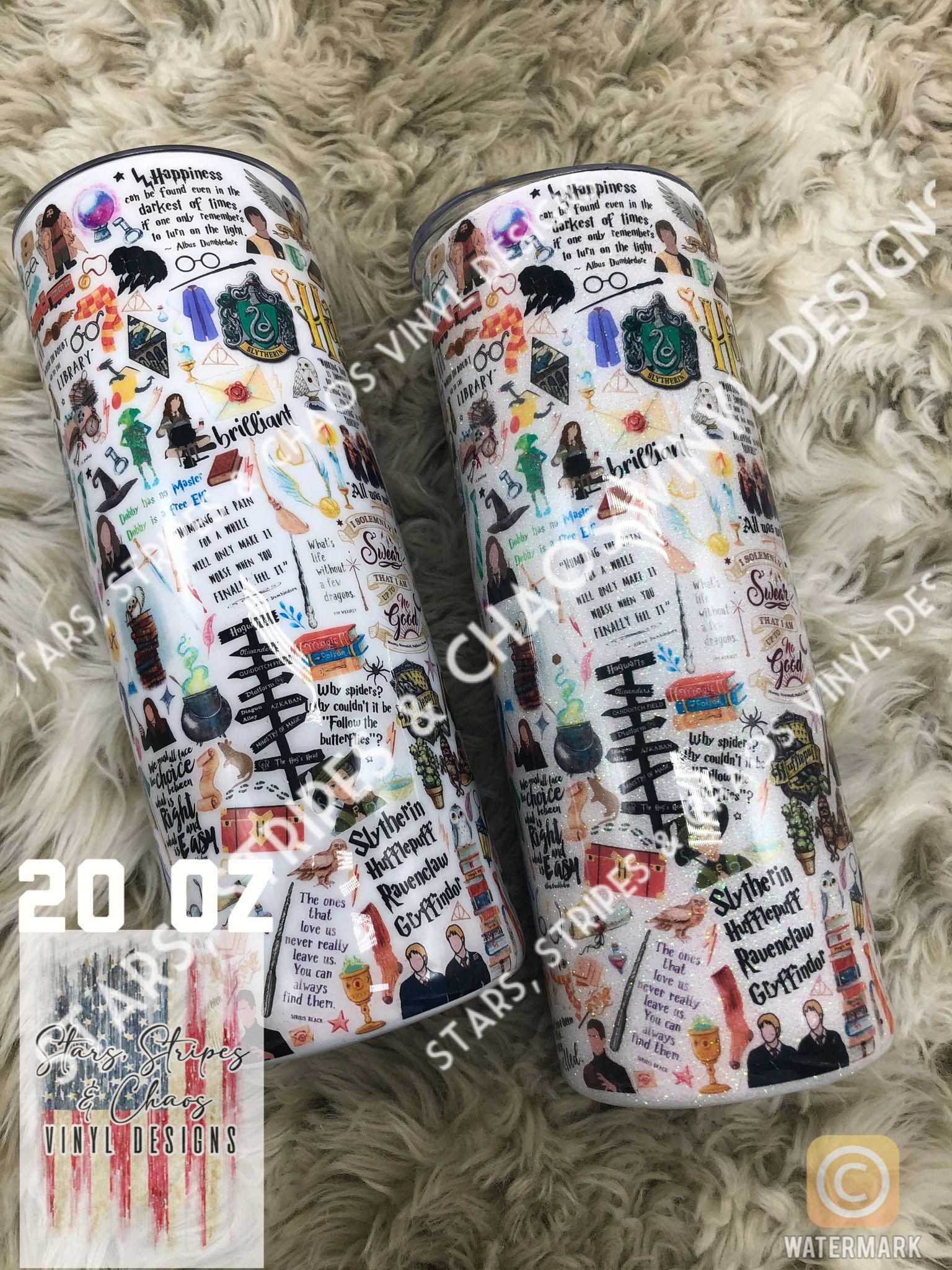 Harry Potter Collage theme tumbler – starsstripeschaos