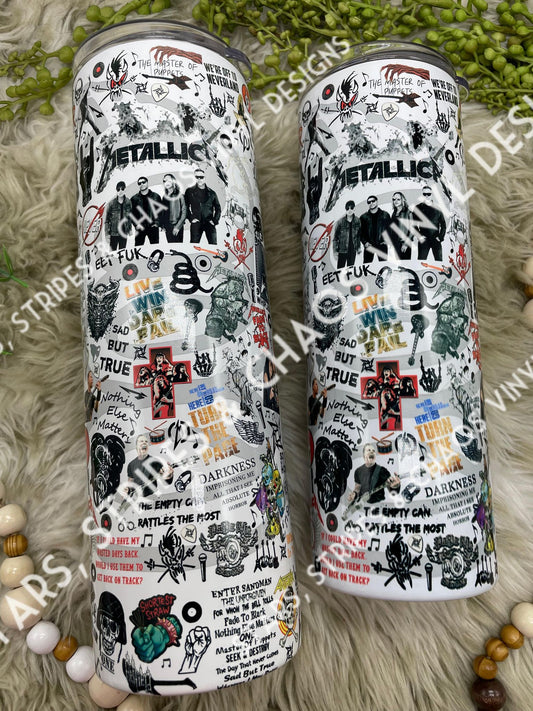 Metallica Collage Tumbler