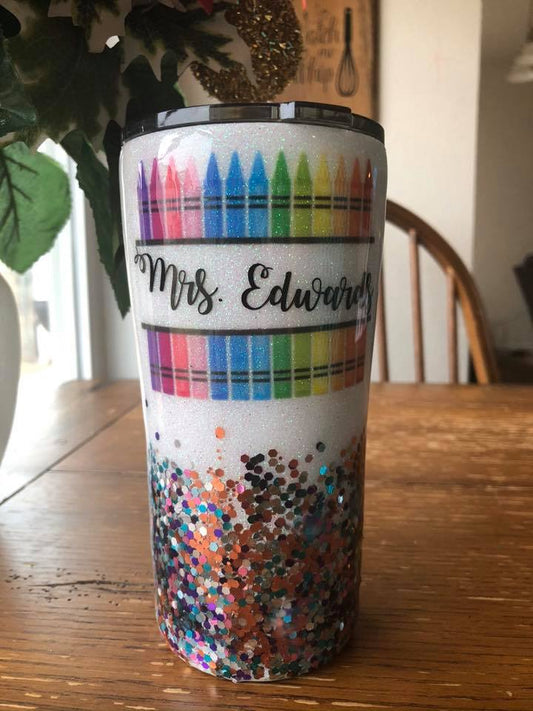 Crayon split monogram tumbler