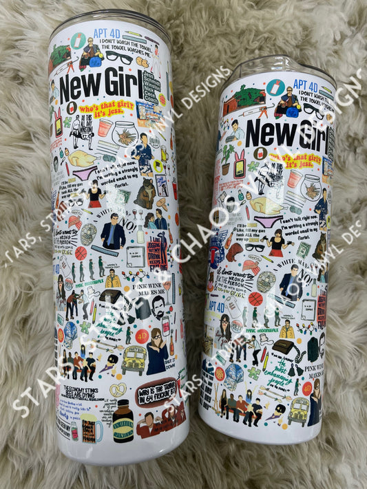New Girl Theme Tumbler