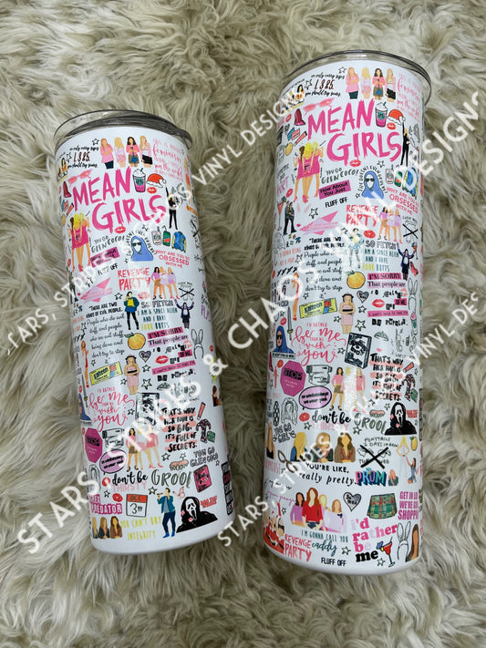 Mean Girls Theme Tumbler